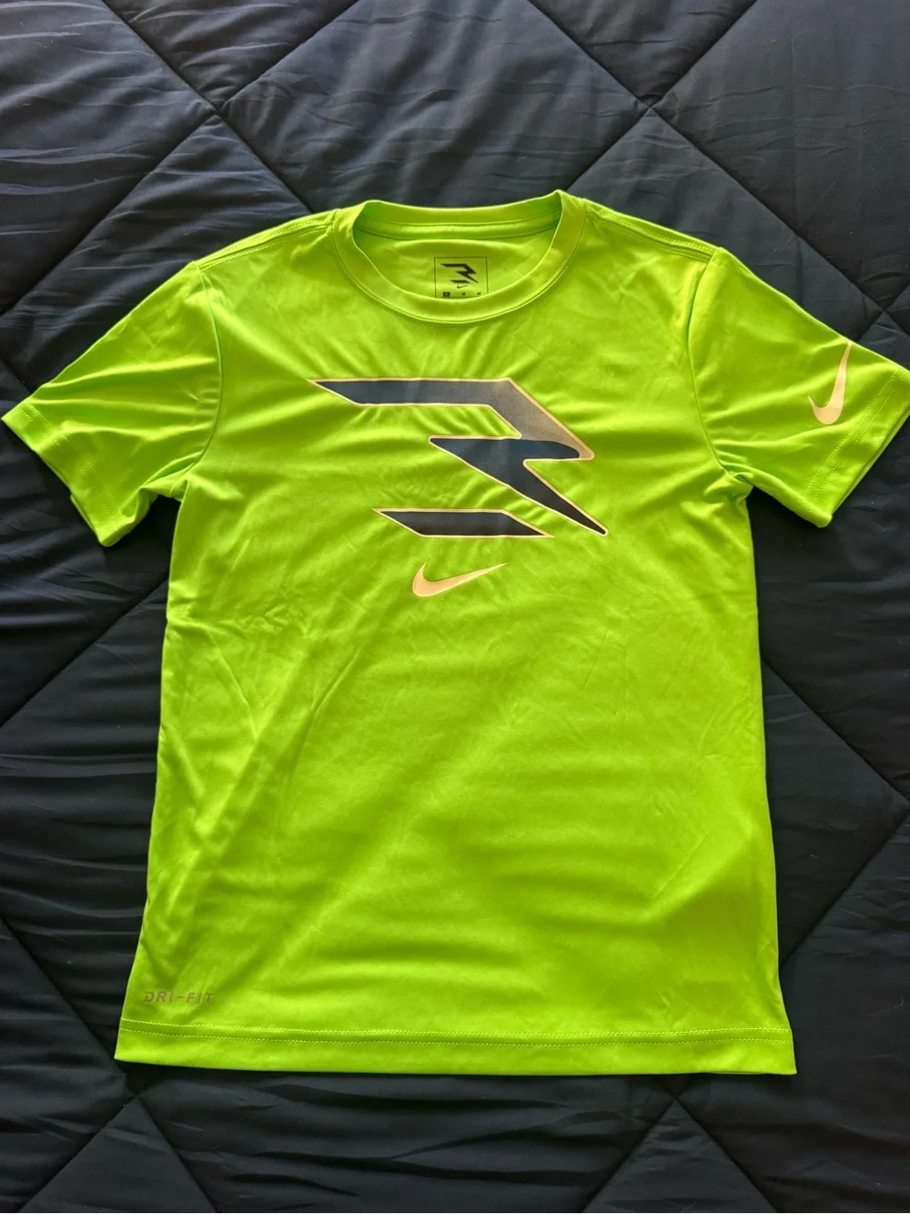 Nike Youth Neon Green Dri-FIT Graphic Training Tee